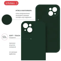 Чохол до мобільного телефона Intaleo SoftShell Apple iPhone 14 Plus Dark Green (1283126557729) - мініатюра 5