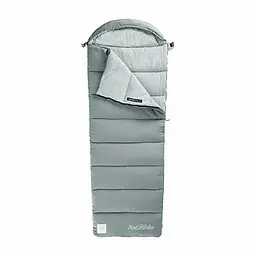 Спальник з капюшоном Naturehike M400 CNK2350WS023, (1°C), правий, сірий