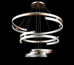 Люстра стельова LED Splendid Ray L8503/800+600+400/3, 6 ламп, 50-150 см, діаметр 80 см, сучасний стиль для дому