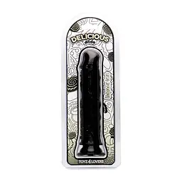 Фалоімітатор з ароматом лакриці - Toyz4lovers Delicious Dildo Liquorice, 20 см - мініатюра 1
