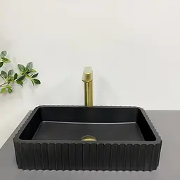 Умивальник VBI Florentia black matt накладний VBI-015001, Чорний матовий - мініатюра 3