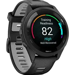 Смарт-годинник Garmin Forerunner 265 Black Bezel and Case with Black/Powder Gray Silicone Band 010-02810-10 [89347] - мініатюра 2
