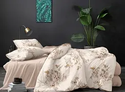 Комплект постільної білизни з компаньйоном TAG Tekstil R2242 Сімейний