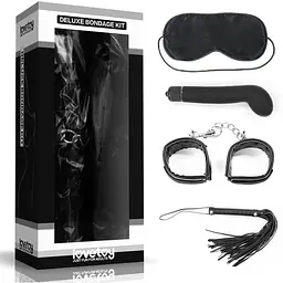 BDSM набір Deluxe Bondage Kit 4 шт (чорний)