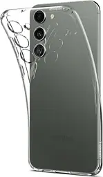 Оригинальный силиконовый чехол Spigen Liquid Crystal Flex для Samsung Galaxy S23 (S911) ACS05708 прозрачный противоударный