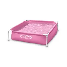 Дитячий каркасний басейн Intex 57172, 122х122х30 см, 337 л рожевий