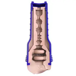 Мастурбатор-вагіна Fleshlight Boost Bang Light Medium Flesh, плаваючі кільця Turbo Tech - мініатюра 6