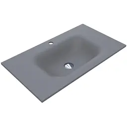 Умивальник Miraggio Jessel 800 mirastone gray 0001467, Сірий