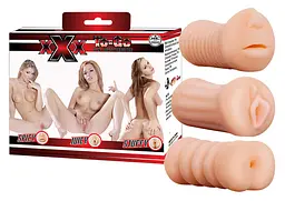 Набір мастурбаторів XXX To-Go Threesome тілесний