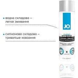 Густа змазка водно-силіконова System JO Classic Hybrid (120 мл) - мініатюра 3