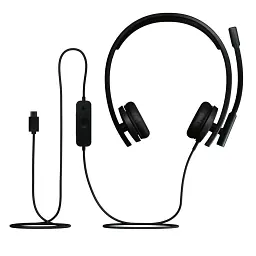Навушники Logitech H570e Corded Stereo USB Teams version Black (981-001431) - мініатюра 5