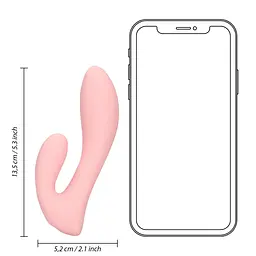 Вібратор Loveline Ultra Soft Silicone G-Spot, 13.5 см (рожевий) - мініатюра 4