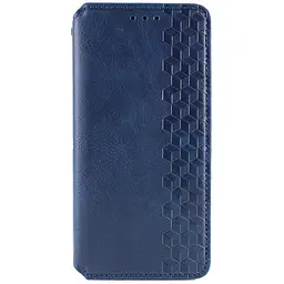 Шкіряний чохол-книжка Getman Cubic PU для Apple iPhone 13 6.1" Синій