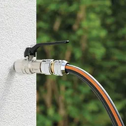 Конектор для поливального шлангу 1/2"-5/8" з системою "Aquastop" Claber Metal-Jet 9610 - мініатюра 3