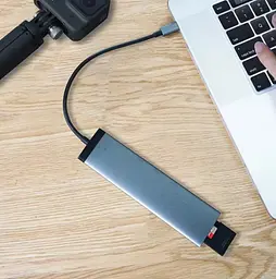 Адаптер (хаб) MiiiW Xiaomi 7-в-1 HDMI / Usb-C PD / 3xUsb-A 3.0 / TF / SD (MWCMA01) - мініатюра 5