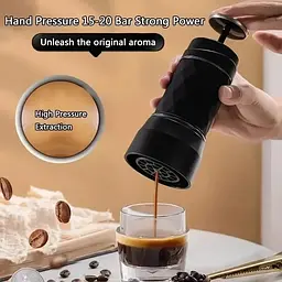 Портативна кавоварка Biolomix Espresso Machine HS-8439 для капсул і меленої кави чорна - мініатюра 2