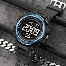 Наручний годинник чоловічий 2422BU Blue Skmei acs0029932 - мініатюра 6