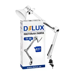 Настільна лампа Delux TF-06 E27 Біла (90012370) - мініатюра 2