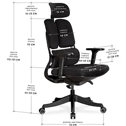 Крісло Mealux S160 Black (HF-S160 F/B) - мініатюра 2