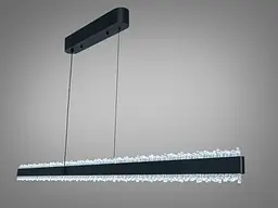 LED підвісна люстра Romin з кристалами чорна 62 Вт - мініатюра 2