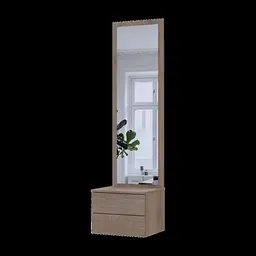 Тумба з дзеркалом Doros Сола Канноло/Кашемір ДСП / дзеркало 45х40х168.6 (44900371)