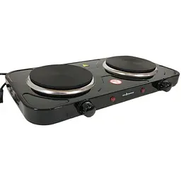 Електроплитка SeaBreeze SB-064 2000 Вт 2 конфорки диск чорна - мініатюра 4