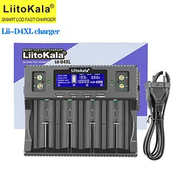 Зарядний пристрій LiitoKala Lii-D4XL для акумуляторів АА, ААА, 18650, 21700, 26650, 32700 Li-ion, Ni-MH, Ni-Cd, LiFePO4, Крона 9В (19420) - мініатюра 2