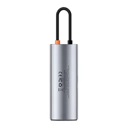 Порт-реплікатор Baseus 7-in-1 Metal Gleam Series Type-C to HDMI+USB+SD/TF Docking Station (WKWG020113) - мініатюра 6