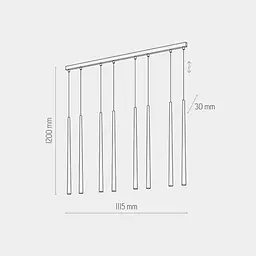 Люстра Tk Lighting 6423 Piano Gold - мініатюра 3
