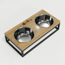 Hollky Base S — миски на підставці для маленьких собак та котів (2 × 0,45 л) - мініатюра 7