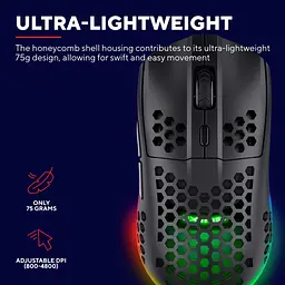 Миша Trust GXT 929 Helox Wireless/USB Black (25307) [143049] - мініатюра 11