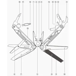 Мультитул Xiaomi NexTool Flagship Сaptain Multifunctional Knife Silver (NE20214) - мініатюра 9