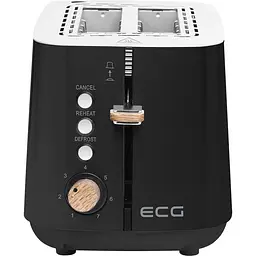 Тостер ECG ST 2768 Timber Black - мініатюра 5