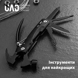 Мультитул-молоток UAD HammerForce 12 інструментів Чорний - мініатюра 2