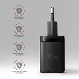 Зарядний пристрій AXAGON 1xUSB QC3.0 + 1xUSB-C PD20W black (ACU-PQ20) - мініатюра 6