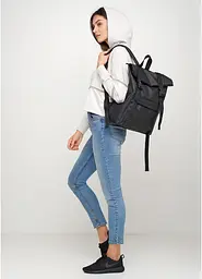 Рюкзак Sambag унісекс RollTop LSH чорний 43 х 31 х 14 см (24211001) - мініатюра 6