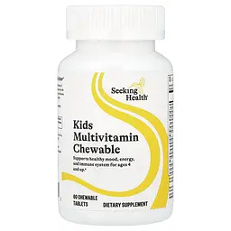 Мультивітаміни для дітей від 4 років Seeking Health Kids Multivitamin Chewable 60 жувальних таблеток