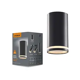 Світильник точковий Videx під лампу GU10 SPF05A накладний чорний (VL-SPF05A-B) - мініатюра 3