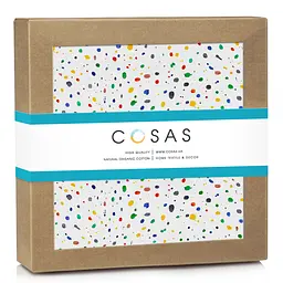 Пелюшки фланелеві Cosas Dots 100x120 см, зелені