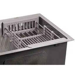Кухонна мийка Lidz H6050 Brush 3.0/1.0 мм (LIDZH6050BRU3010), Нержавіюча сталь - мініатюра 5