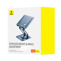 Підставка для ноутбука Baseus UltraStable Pro Series Rotatable and Foldable Laptop Stand (3hinge) - мініатюра 2