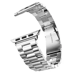Браслет BeWatch для Apple Watch series 3/4/5/6 із шириною корпусу 38/40мм класичний сталевий Сріблястий (1020405) - мініатюра 3