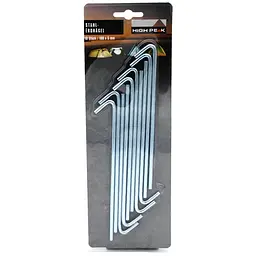 Кілки High Peak Steel Pin Peg 18 см 10 шт. Silver (42207)