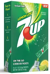 Порошковий напій 7UP Powder Drink Mix Lemon Lime 6 стіків 13.2 г