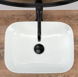 Умивальник Rea Demi Mini White накладний REA-U5064, Білий - мініатюра 4