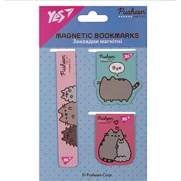 Закладки магнітні Yes Pusheen Pink 3 шт. (708350) - мініатюра 2