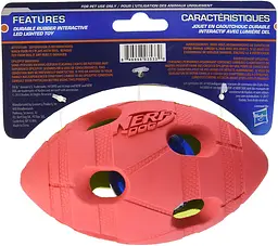 Футбольний м'яч для собак Nerf Dog Rubber Bash з інтерактивним світлодіодом - мініатюра 3
