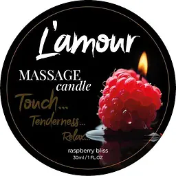 Масажна свічка Lamour Raspberry Bliss, 30 мл (малина) - мініатюра 1