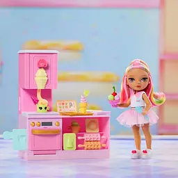 Ігровий набір з лялькою Rainbow High Littles Кондитерська Кенді з аксесуарами (522058) - мініатюра 9