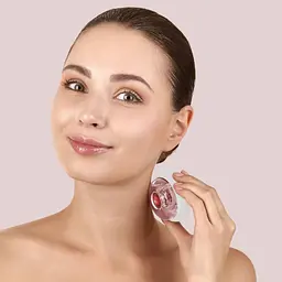 Звуковий масажер для обличчя та тіла GESKE Sonic Cool & Warm Face and Body Massager 9 в 1 пудровий - мініатюра 9